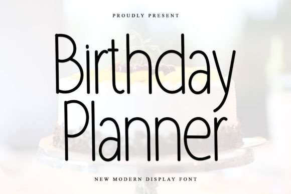 Birthday Planner Font - Featured Image