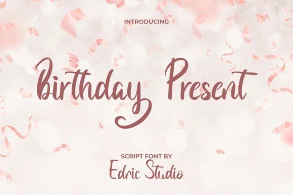 Birthday Present Font - Featured Image