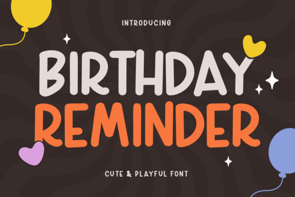 Birthday Reminder Font - Featured Image