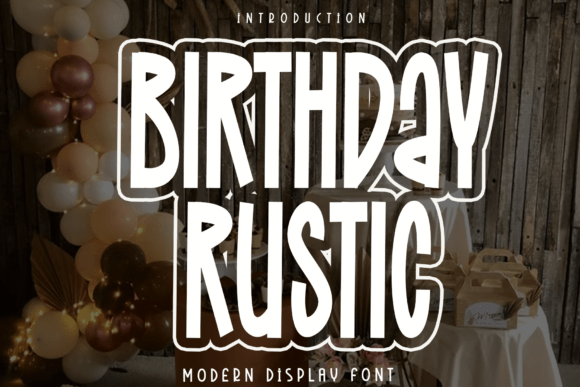 Birthday Rustic Font - Featured Image