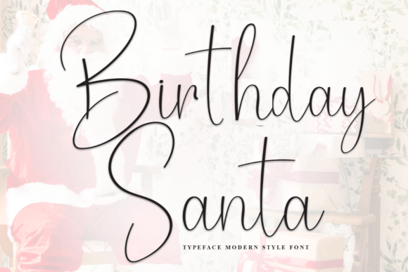 Birthday Santa Font - Featured Image