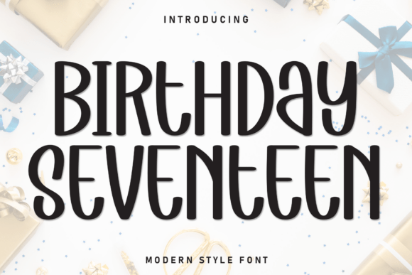 Birthday Seventeen Font - Featured Image