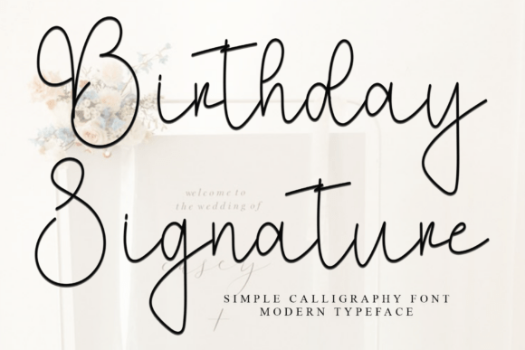Birthday Signature Font - Featured Image