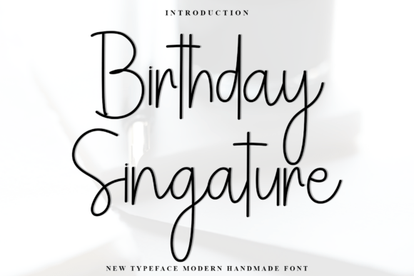 Birthday Singature Font - Featured Image