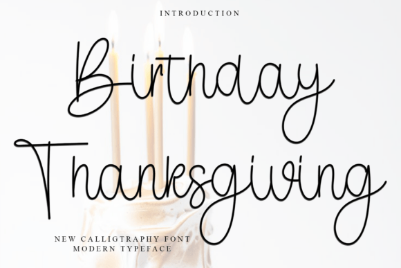 Birthday Thanksgiving Font - Featured Image