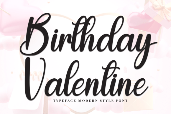 Birthday Valentine Font - Featured Image