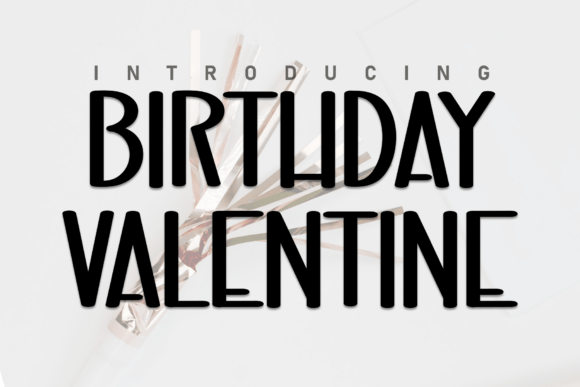 Birthday Valentine Font - Featured Image