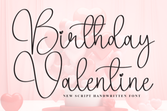 Birthday Valentine Font - Featured Image