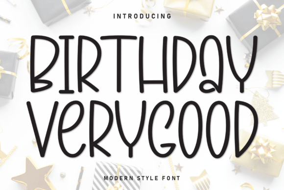 Birthday Verygood Font - Featured Image