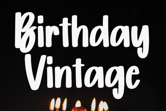 Birthday Vintage Font - Featured Image