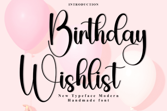 Birthday Wishlist Font - Featured Image