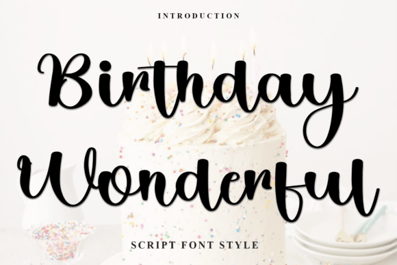 Birthday Wonderful Font - Featured Image
