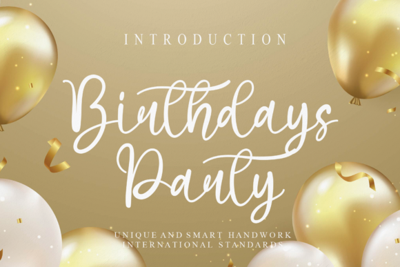 Birthdays Party Font - Featured Image