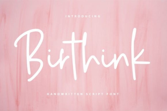 Birthink Font - Featured Image