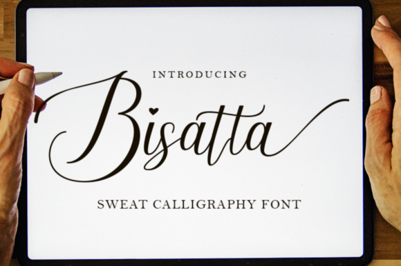 Bisatta Calligraphy Font - Featured Image