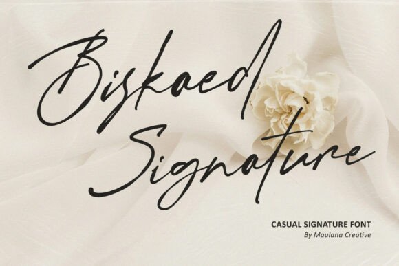 Biskaed Signature Font - Featured Image