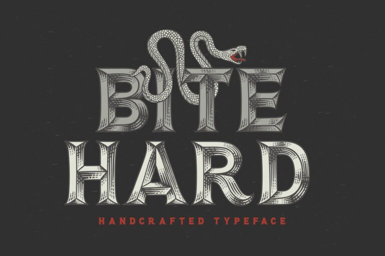 Bite Hard Font - Featured Image