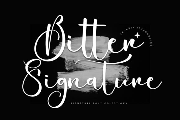 Bitter Signature Font - Featured Image