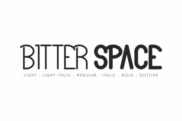 Bitter Space Font - Featured Image