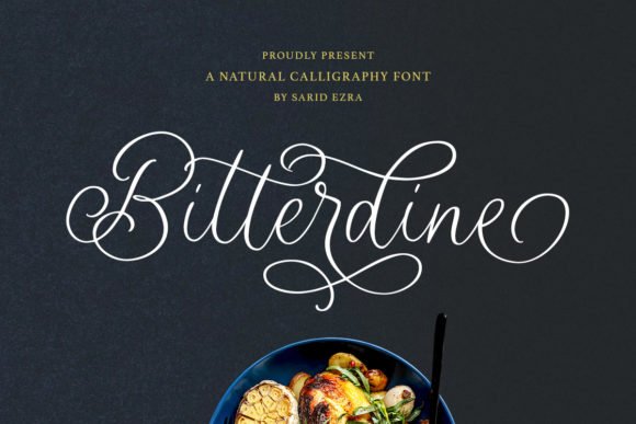 Bitterdine Font - Featured Image