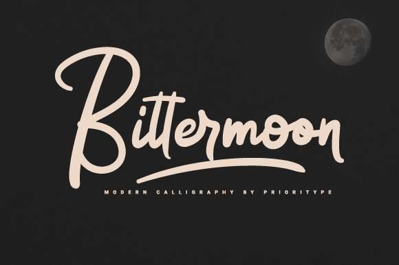Bittermoon Font - Featured Image