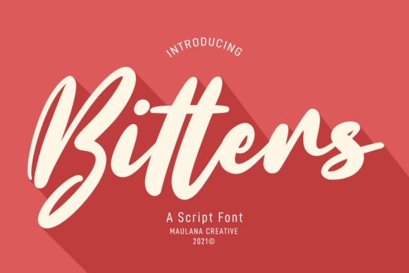 Bitters Script Font - Featured Image