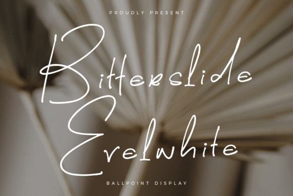 Bitterslide Evelwhite Font - Featured Image