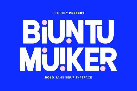 Biuntu Muiker Font - Featured Image