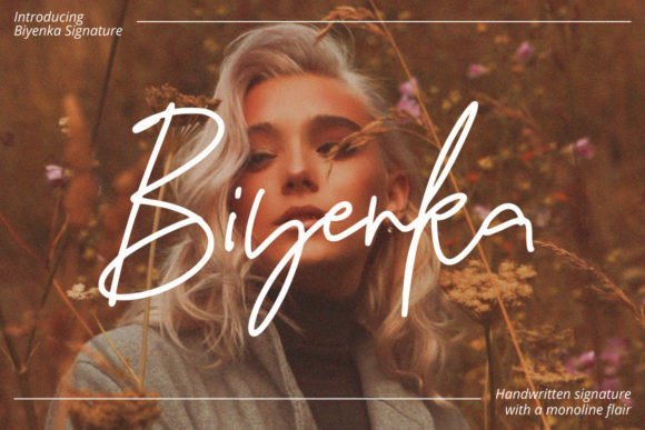 Biyenka Signature Font - Featured Image