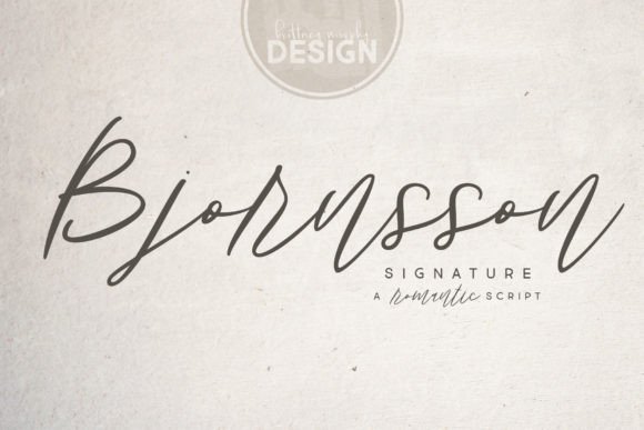 Bjornsson Signature Font - Featured Image