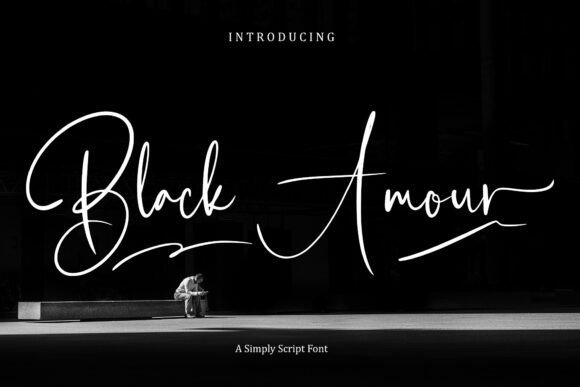 Black Amour Font - Featured Image