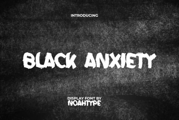 Black Anxiety Font - Featured Image