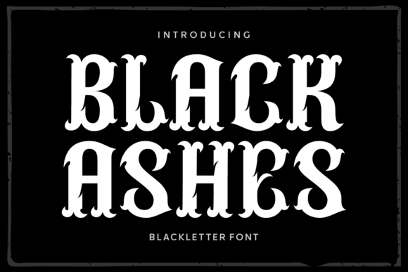 Black Ashes Font - Featured Image
