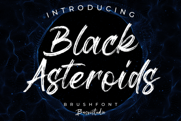 Black Asteroids Font - Featured Image