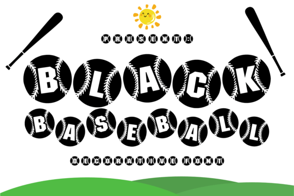 Black Baseball Font - Featured Image