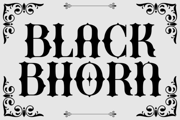 Black Bhorn Font - Featured Image