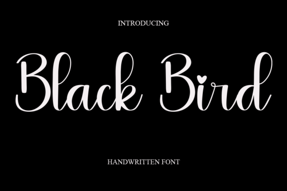 Black Bird Font - Featured Image