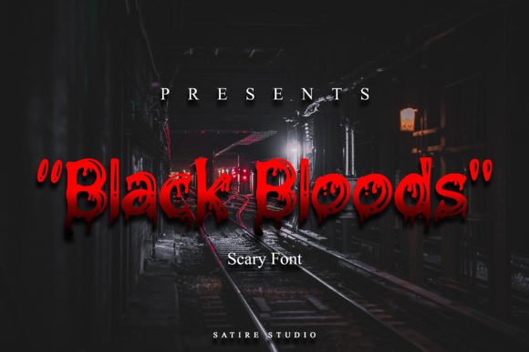 Black Bloods Font - Featured Image