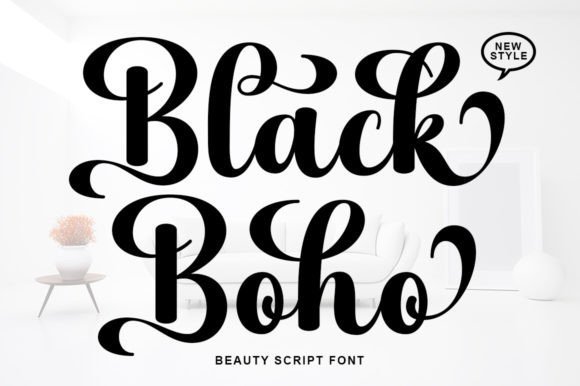 Black Boho Font - Featured Image