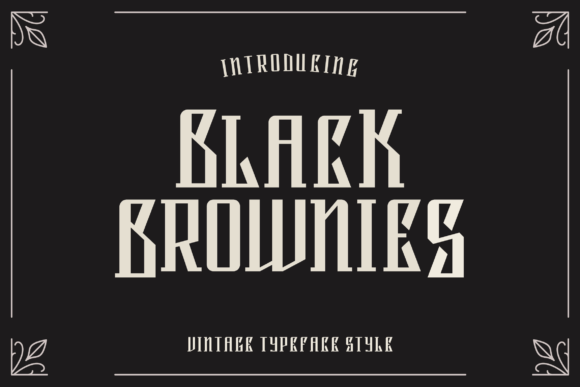 Black Brownies Font - Featured Image