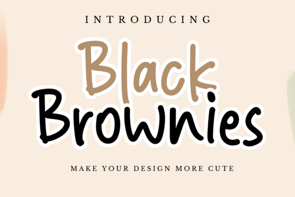 Black Brownies Font - Featured Image