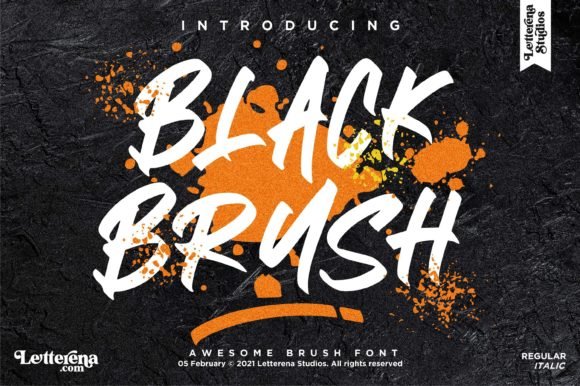 Black Brush Font - Featured Image