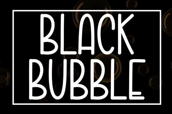 Black Bubble Font - Featured Image