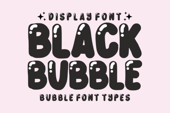 Black Bubble Font - Featured Image