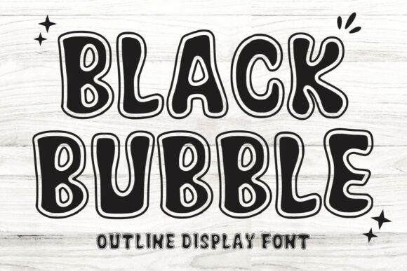 Black Bubble Font - Featured Image