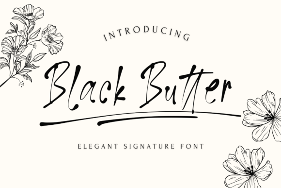 Black Butter Font - Featured Image