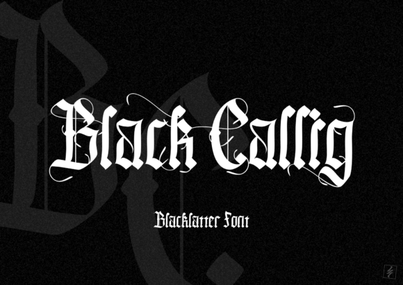 Black Callig Font - Featured Image