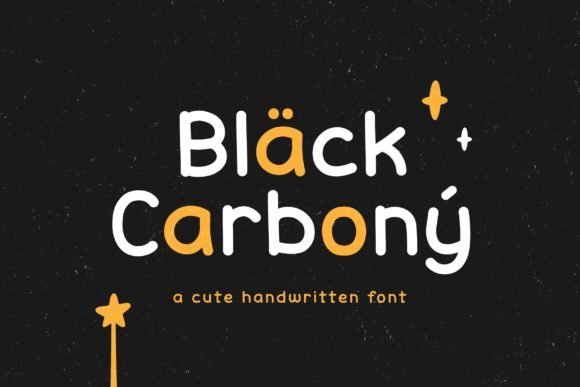 Black Carbony Font - Featured Image