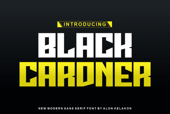 Black Cardner Font - Featured Image