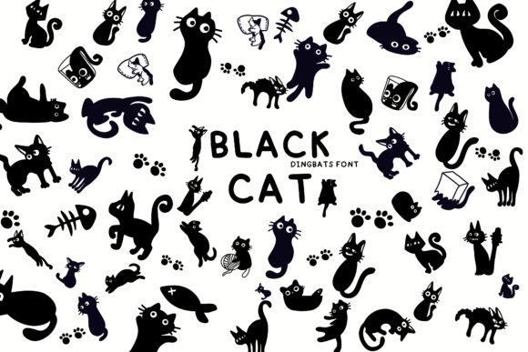 Black Cat Font - Featured Image